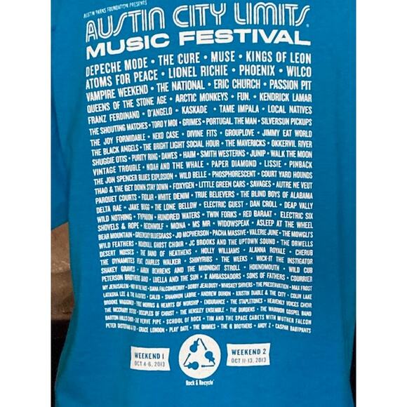 🎶 Austin City Limits Music Festival 2013 Tee 🎶 - Picture 7 of 8